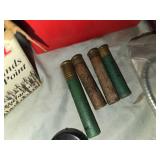 Federal .22 LR rounds, various shotgun shells, and Project ChildSafe gun locks