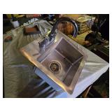 Elkay Stainless Steel Sink with Faucet and Accessories - 13x16 - RV / Fishhouse