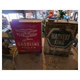Harvest King and EZ Pour Gasoline Filler Metal Cans