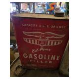 Harvest King and EZ Pour Gasoline Filler Metal Cans