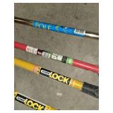 Ames Digging Fork, Razor-Back Rake, and Purdy Power Lock Extension Pole