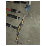 Ames Digging Fork, Razor-Back Rake, and Purdy Power Lock Extension Pole