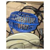 Collection of Office Supplies and Equipment including Filing Drawers, Desk Lamp, and Various Stationery Items