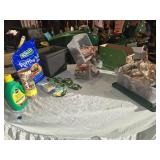 Schultz Potting Soil, Miracle-Gro Quick Start, and Assorted Gardening Supplies including Seeds and Insect Repellent