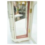 Rotating Jewelry Box with Drawers and Doors for Hanging Necklaces