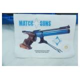 MATCHGUNS Air Pistol and Case. MG-1 Made in Italy. 4.5 cal.