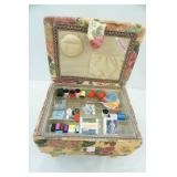 NEW Singer Floral Fabric Sewing Bench