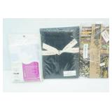 NEW Stamped Quilt Blocks, NEW Migrating Geese Table Runner Design and quilt Squares Kit, New Puzzle Piece Collection Table Runner Quilt Kit