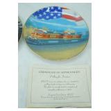 BNSF Collectors Plates with Certificates of Authenticity 14ct. All are edged with 23K Gold