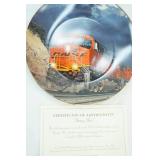 BNSF Collectors Plates with Certificates of Authenticity 14ct. All are edged with 23K Gold