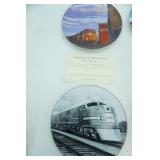 BNSF Collectors Plates with Certificates of Authenticity 14ct. All are edged with 23K Gold