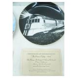 BNSF Collectors Plates with Certificates of Authenticity 14ct. All are edged with 23K Gold