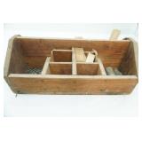 Wooden Tool Tray with Hardware