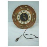 Vintage United Metal Goods Mfg. Co. Model 45 Electric Wall Clock