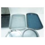 Broiling Pan, Covered Cake Pan, Metal Pie Plates