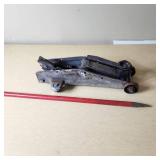 Car Jack and Metal Pry Bar