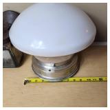 Lot of Lighting Fixtures and Accessories including Glass Globes and Metal Bases