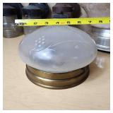 Lot of Lighting Fixtures and Accessories including Glass Globes and Metal Bases