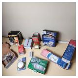 Various Automotive Parts including NAPA Brakes, Power Torque Transmission Filter Kit, and MicroGard Fuel Filters - See Pics