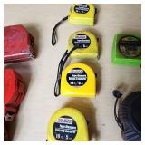 Lot of Tape Measures