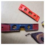 Stanley and Irwin Chalk Line Tools, Levels, and Chalk Bottles