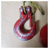 Red Hooks and Rope Bundle including Crosby Hook, High Test 5/16 Hook, and Rope