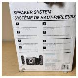 Sylvania 75W Speaker System Model SHTIB1044P with Subwoofer and Satellite Speakers