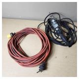 Extension Cord (needs end) and Work Light