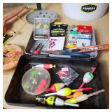 Fishing Gear including Rattle Reel, Fishing Rods, and Accessories