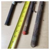 Assorted Fishing Equipment including Silstar Vertex Reel, Ice Fishing Rods, Rattle Reel, and Wire Fish Basket