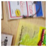 Lot of Fishing Tackle and Accessories including Mister Twister Lures, Water Gremlin Sinkers, and Hooks
