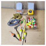 Bobbers, Stringers, Tape Measure