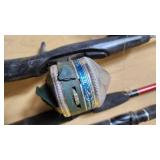 Assorted Fishing Rods and Reels including Zebco and South Bend Models