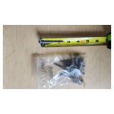 Lot of Mixed Hardware Items including Screws, Bolts, and Fasteners