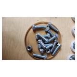 Miscellaneous Hardware Lot including Screws, Bolts, and Nuts