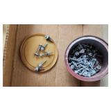 Miscellaneous Hardware Lot including Screws, Bolts, and Nuts