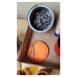Lot of Assorted Nails, Screws, and Hardware