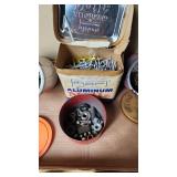 Lot of Assorted Nails, Screws, and Hardware