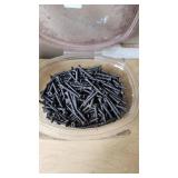Assorted Nails and Screws in Various Containers