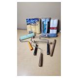 Paint Roller Lot including Sears Roebuck Roller, Contractor Packs, and Accessories