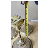 Brass and Glass Ceiling Light Fixture