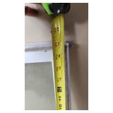 White Framed Glass Window Pane 16 x 34 1/2