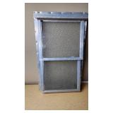 Aluminum Frame Window with Glass Pane - Total Dimensions 17 1/2 x 28 1/2