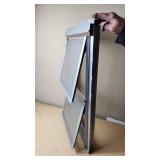 Aluminum Frame Window with Glass Pane - Total Dimensions 17 1/2 x 28 1/2