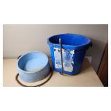 Feed Bucket and Heated Pet Bowl