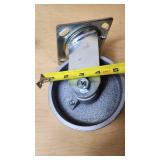 Heavy Duty Swivel Casters approximately 5 inches in diameter
