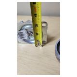 Steel Swivel Casters with Wheel Bracket and Mounting Plate load capacity of 250 lbs each,  approx. 3" diameter