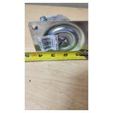 Steel Swivel Casters with Wheel Bracket and Mounting Plate load capacity of 250 lbs each,  approx. 3" diameter