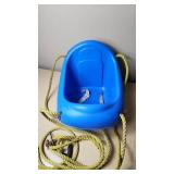 Playstar Blue Toddler Swing with Ropes and Safety Straps