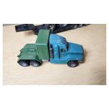 Mattel Truck and Trailer with Monster Truck Toy Set